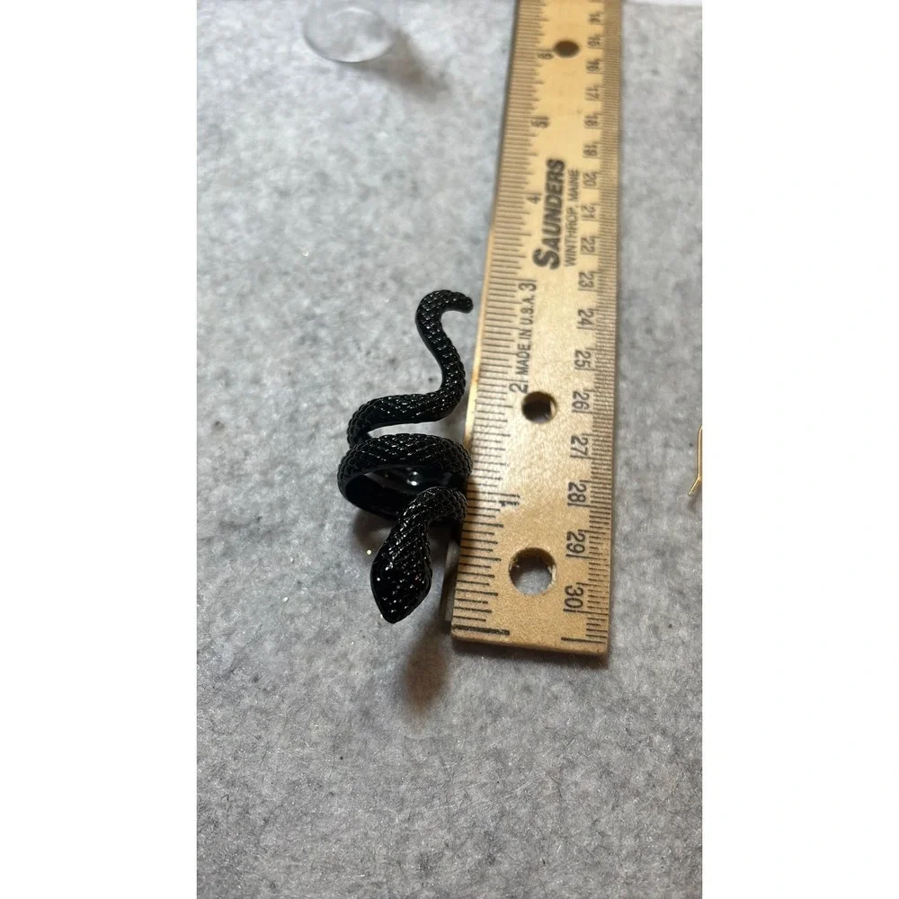 #34. Black Snake Wrap Ring XL